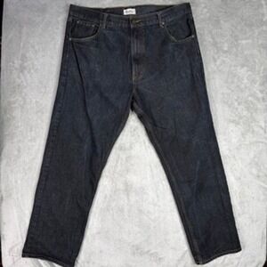 Members Property Jeans Mens W42 L34 Dark Wash Traditional Denim Straight Leg